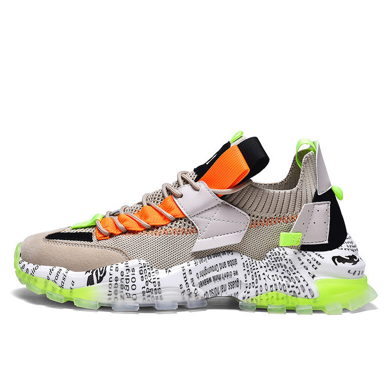 Daddy Shoes Lightweight Fly Woven Color Matching